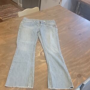 Stylish Light Blue Flare Jeans